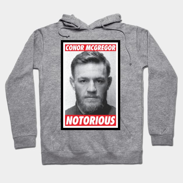 Conor McGregor Notorious Mugshot Hoodie by innercoma@gmail.com